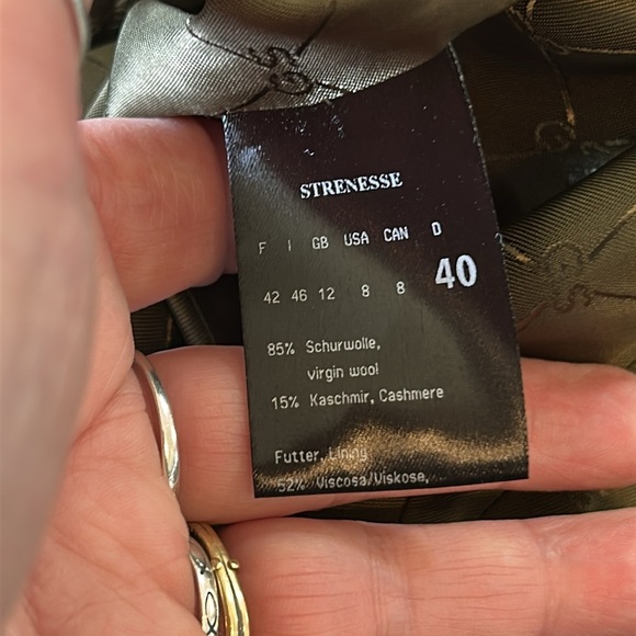 STRENESSE BY GABRIELE STREHLE BROWN WOOL & CASHMERE DRESSY JACKET SIZE 8 - Picture 13 of 16